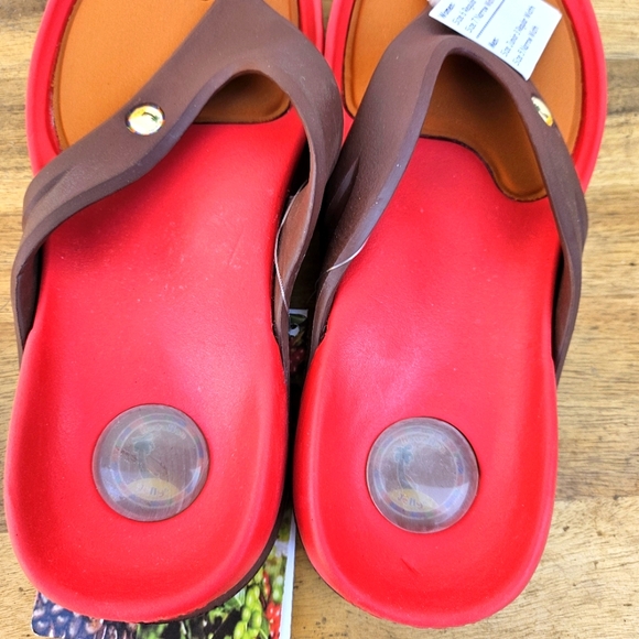 Hawaiian Jellys Ultra Comfort Kona Coffe Unisex Sandals Women's Size 7 - Picture 6 of 13